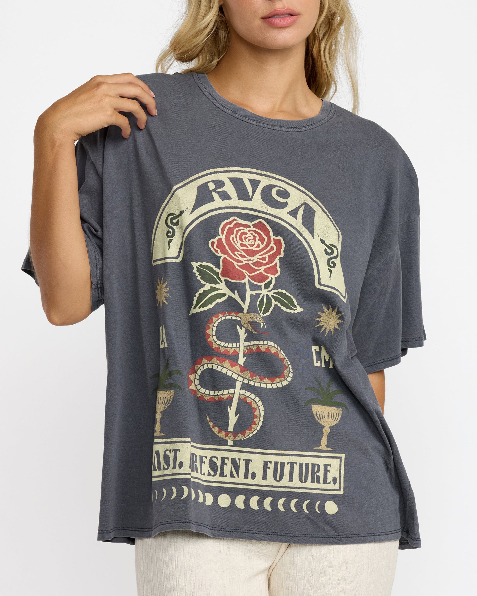 RVCA Women's Baggie Tee II - Gravel