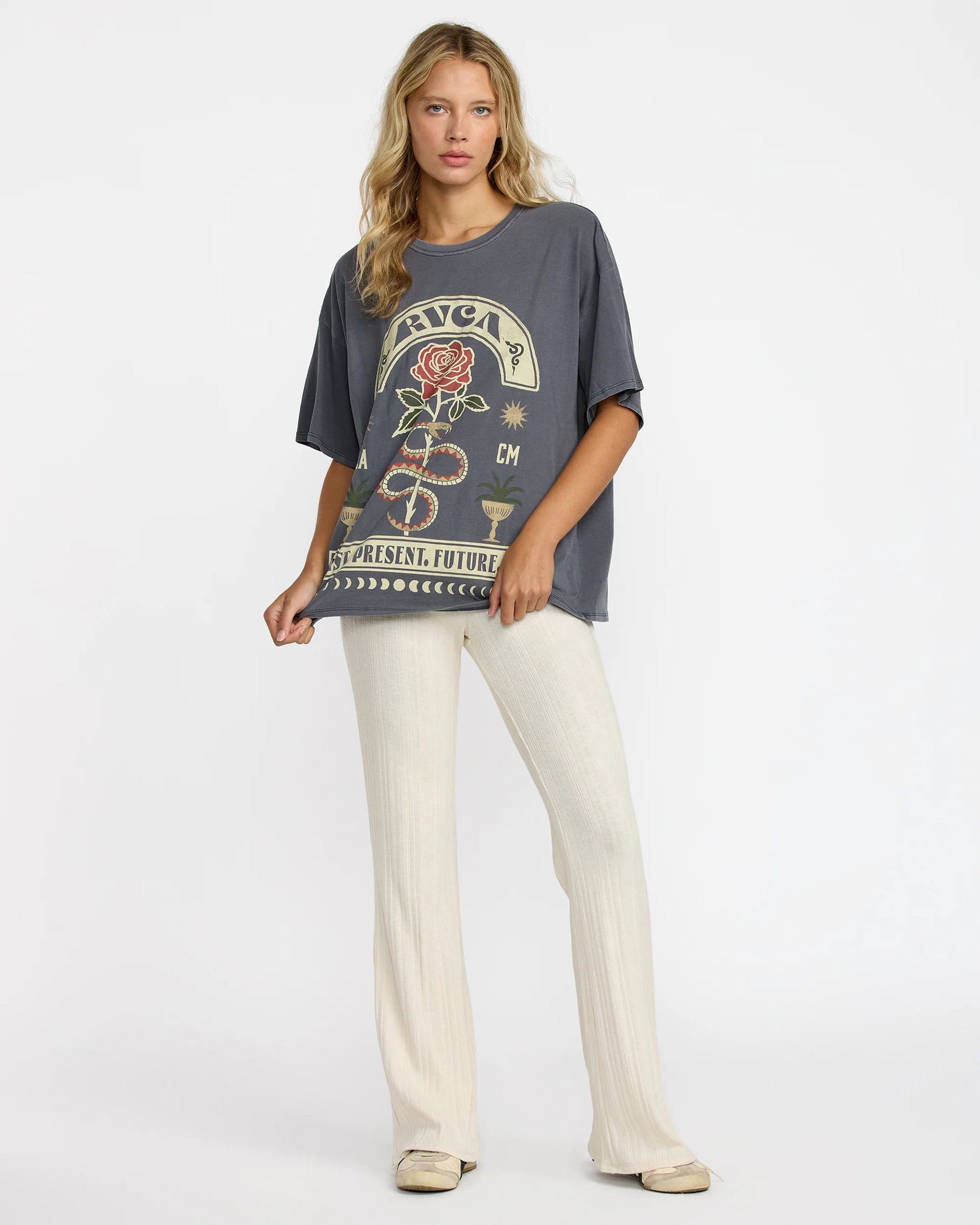 RVCA Women's Baggie Tee II - Gravel