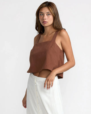 RVCA Women's Baker Top - Mocha