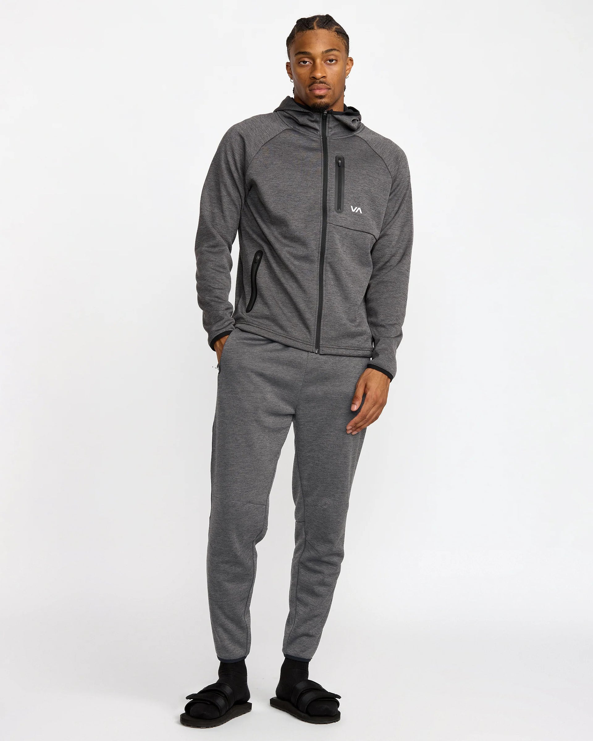 Balance Tech Fleece Sweatpants - RVCA Black Heather