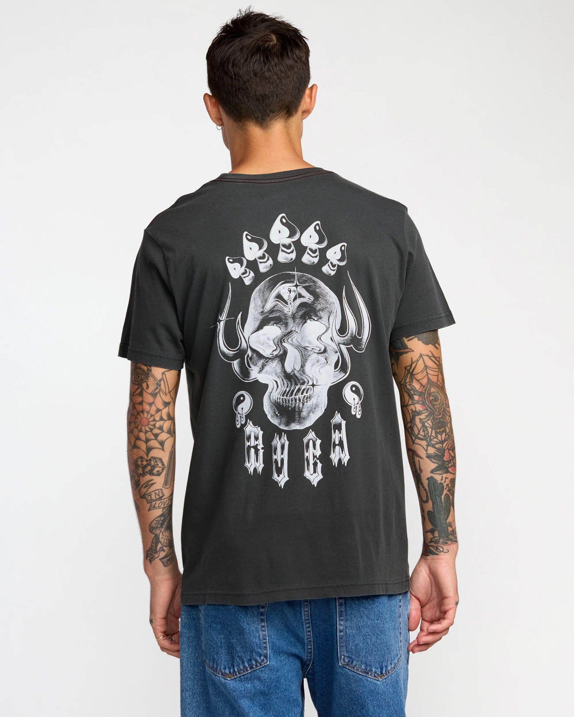 RVCA Benj All Seeing Short Sleeve T-Shirt - Pirate Black