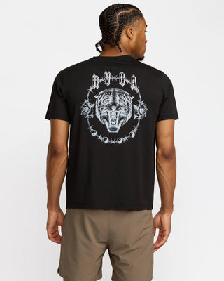 RVCA Benj Tiger Eyes Short Sleeve T-Shirt - Black