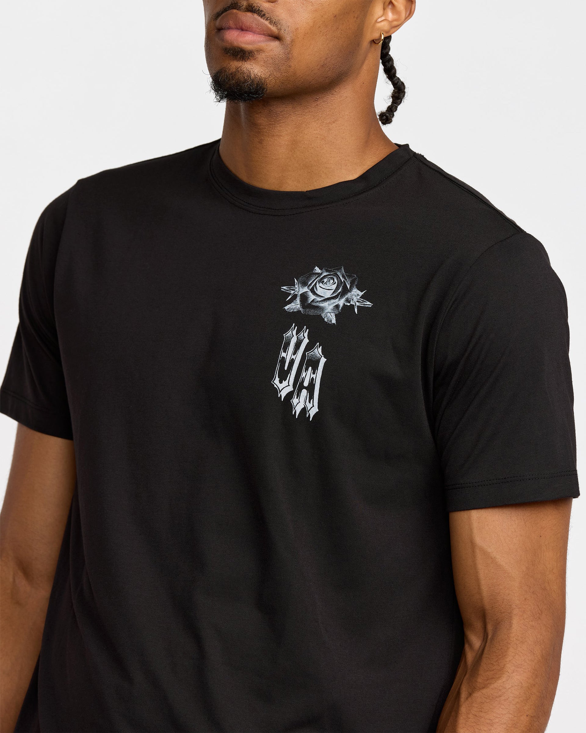 RVCA Benj Tiger Eyes Short Sleeve T-Shirt - Black