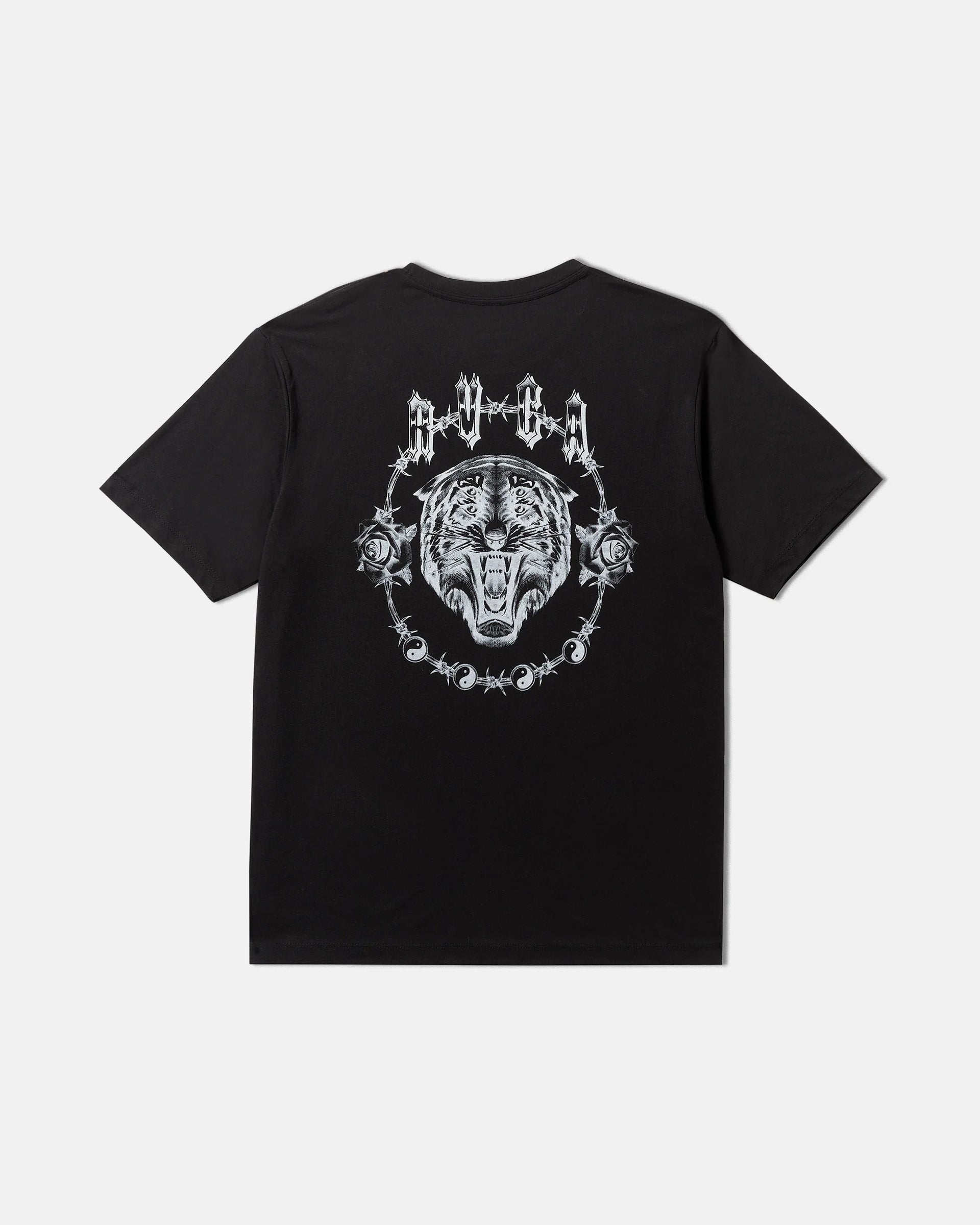 RVCA Benj Tiger Eyes Short Sleeve T-Shirt - Black
