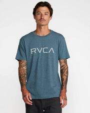 RVCA Big RVCA Short Sleeve T-Shirt - Duck Blue