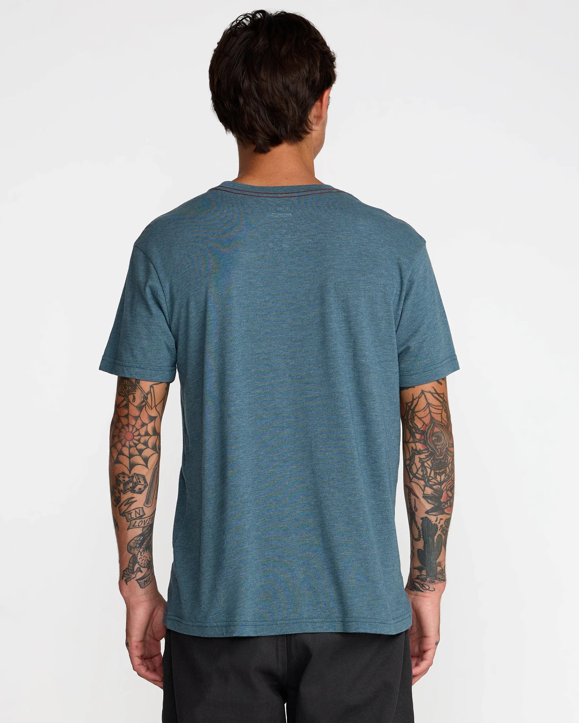 RVCA Big RVCA Short Sleeve T-Shirt - Duck Blue