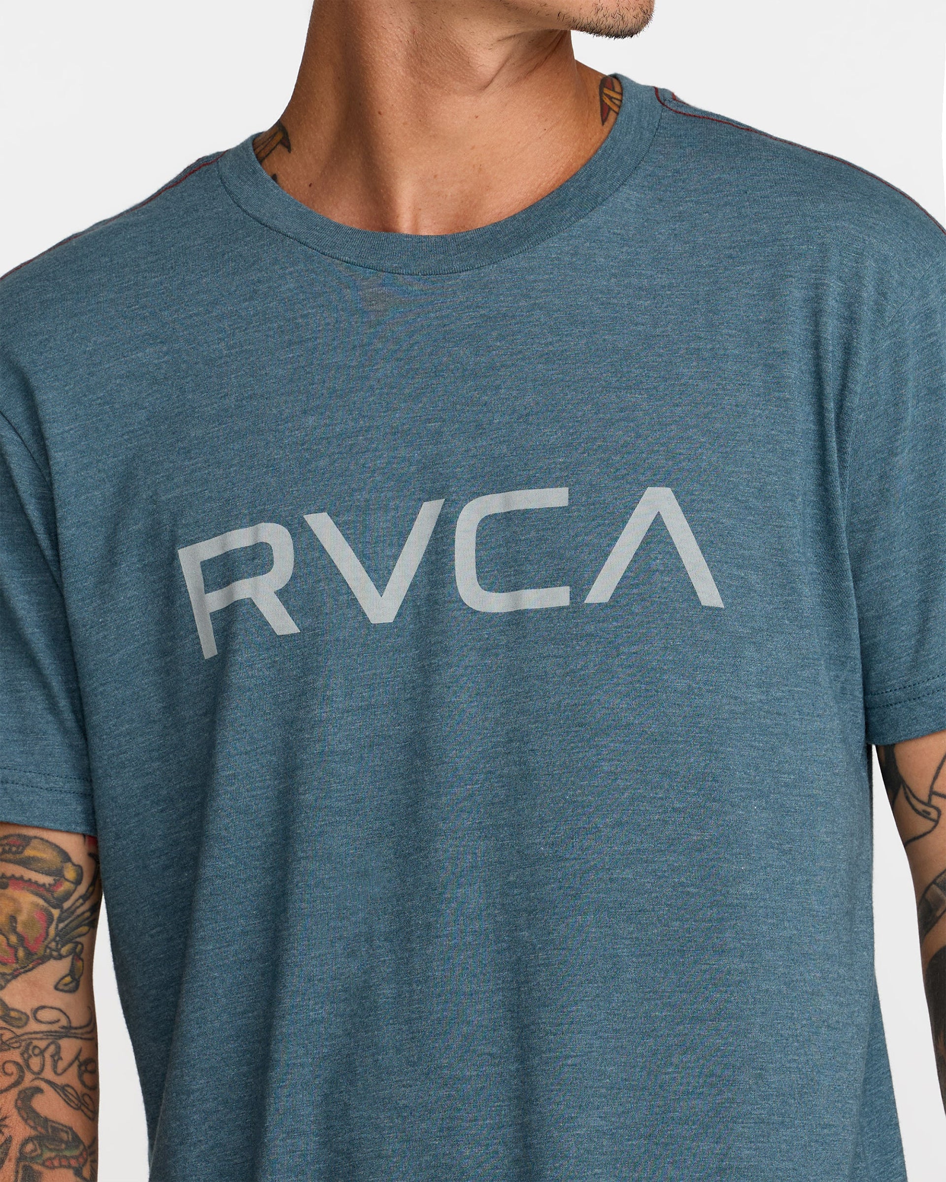 RVCA Big RVCA Short Sleeve T-Shirt - Duck Blue