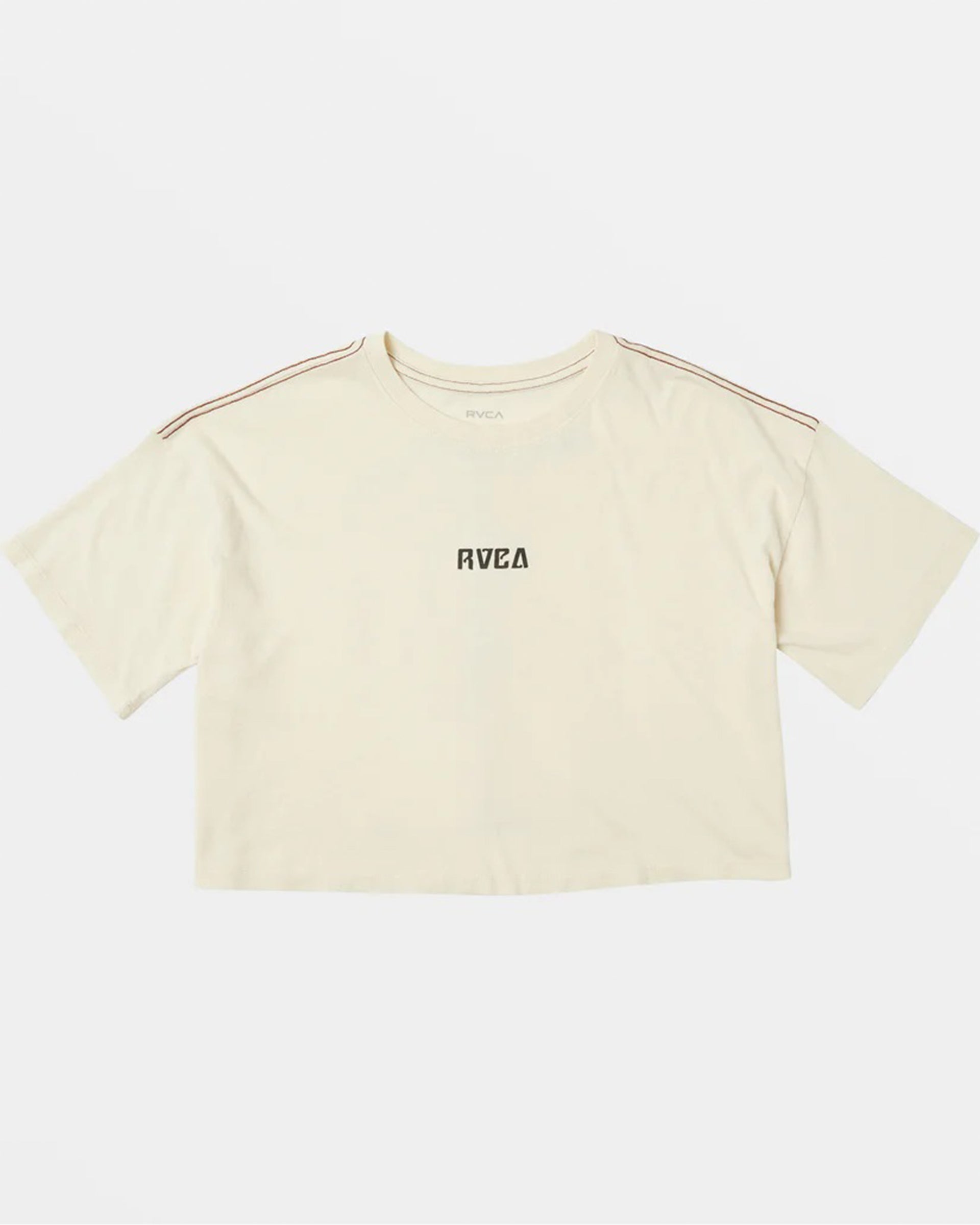 RVCA Women's Boyfriend Crop Tee 2