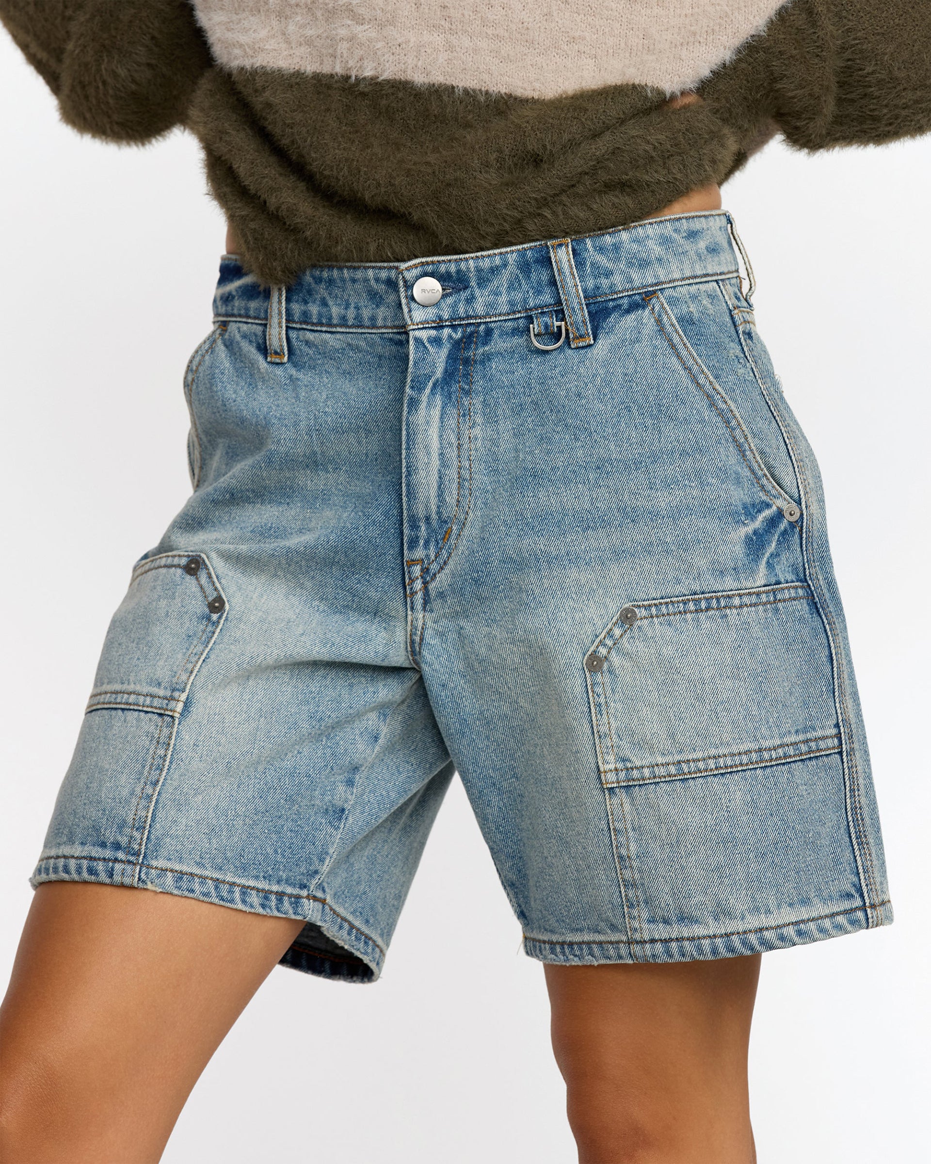 RVCA Women's Chainmail Short II - Light Vintage Indigo