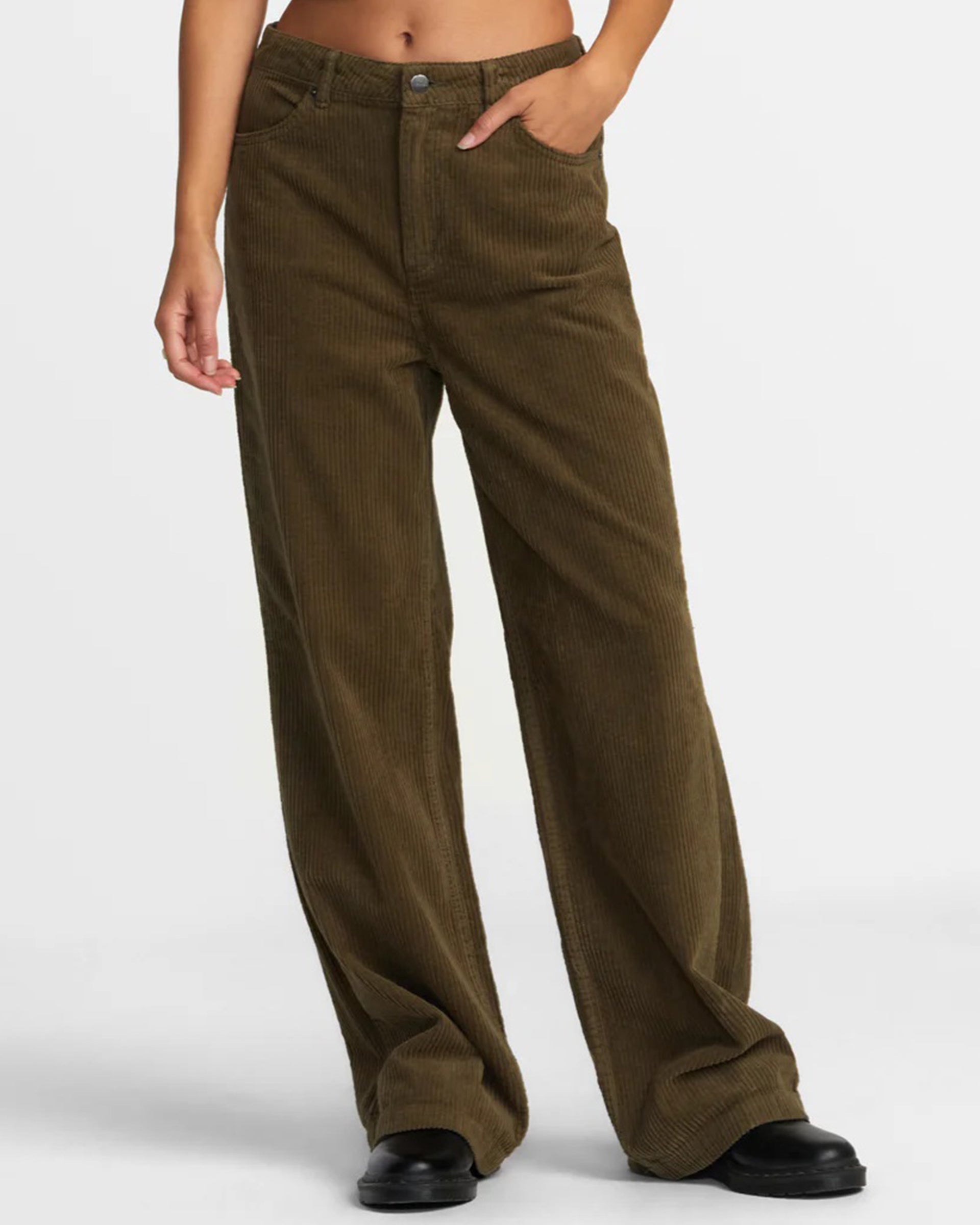 RVCA Women's Coco Corduroy Wide Leg Pants