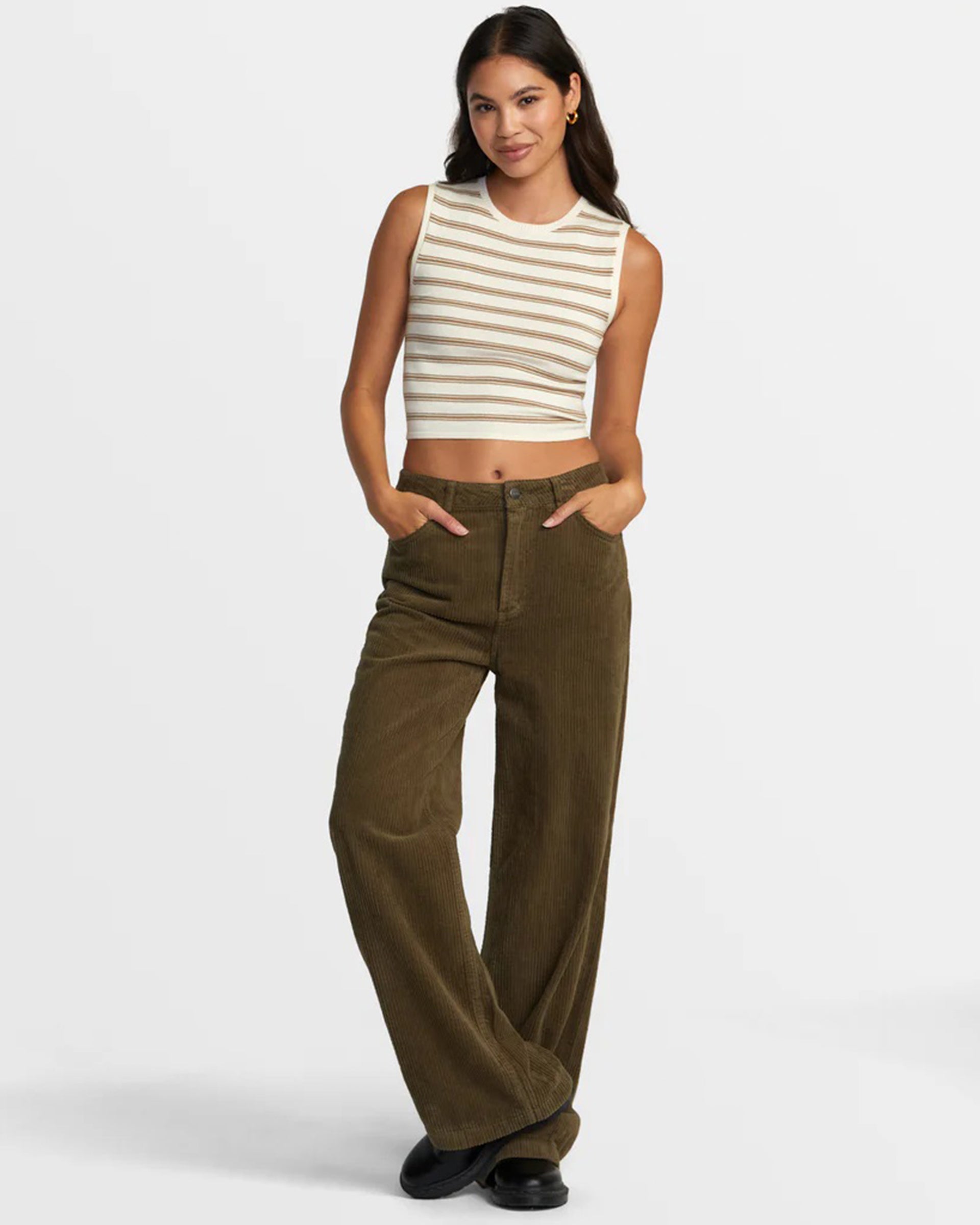 RVCA Women's Coco Corduroy Wide Leg Pants