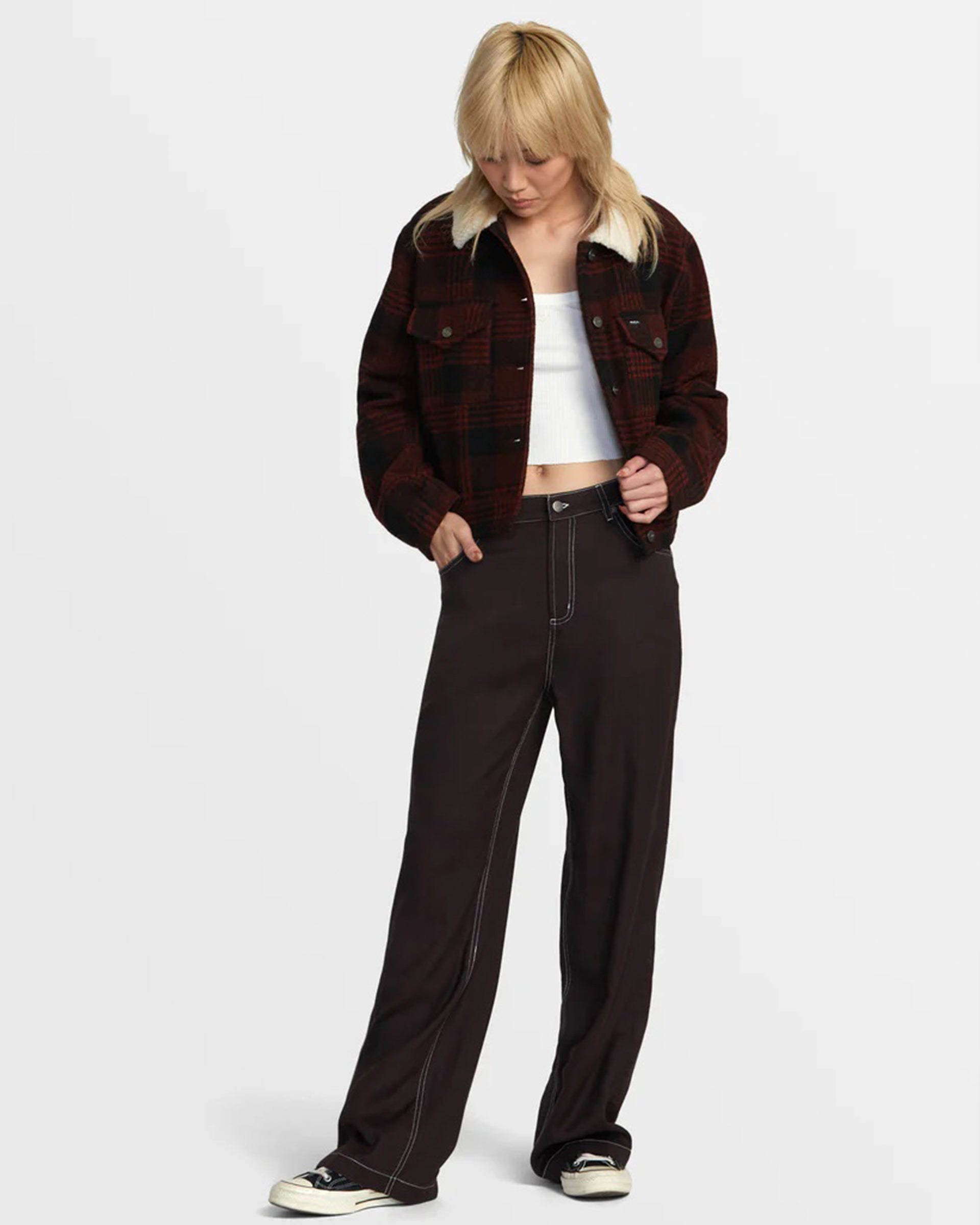 RVCA Women's Coco Pants - Chocolate Torte