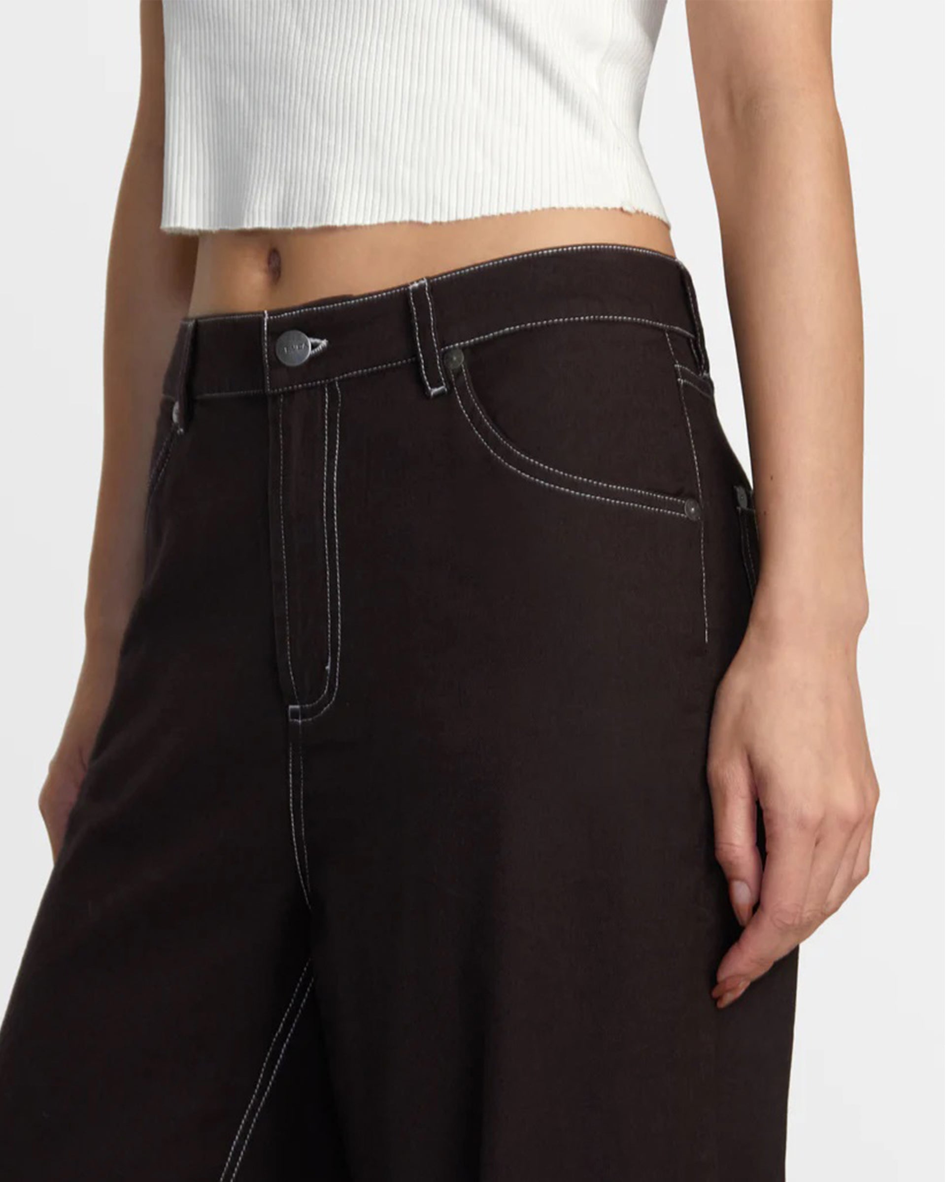 RVCA Women's Coco Pants - Chocolate Torte