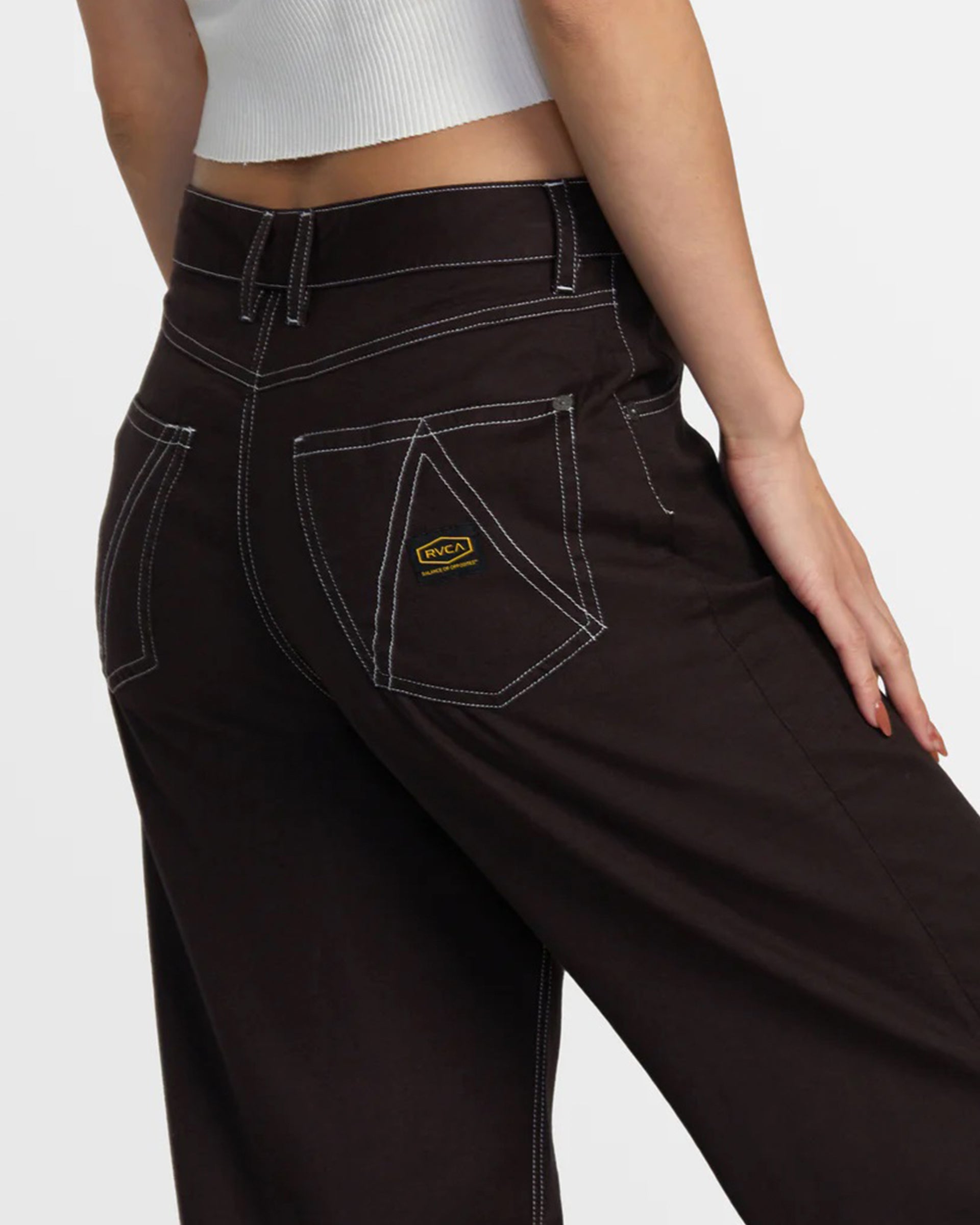 RVCA Women's Coco Pants - Chocolate Torte