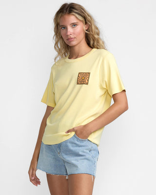 RVCA Women's Daily Short Sleeve T-Shirt - Sunrise