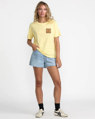 RVCA Women's Daily Short Sleeve T-Shirt - Sunrise