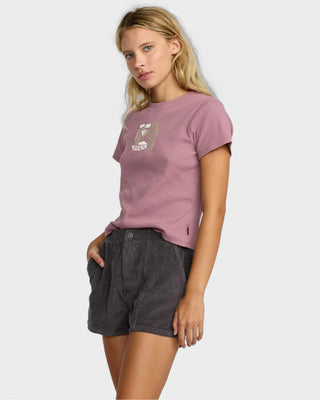 RVCA Women's Daylight Elastic Waist Corduroy Short - Gravel
