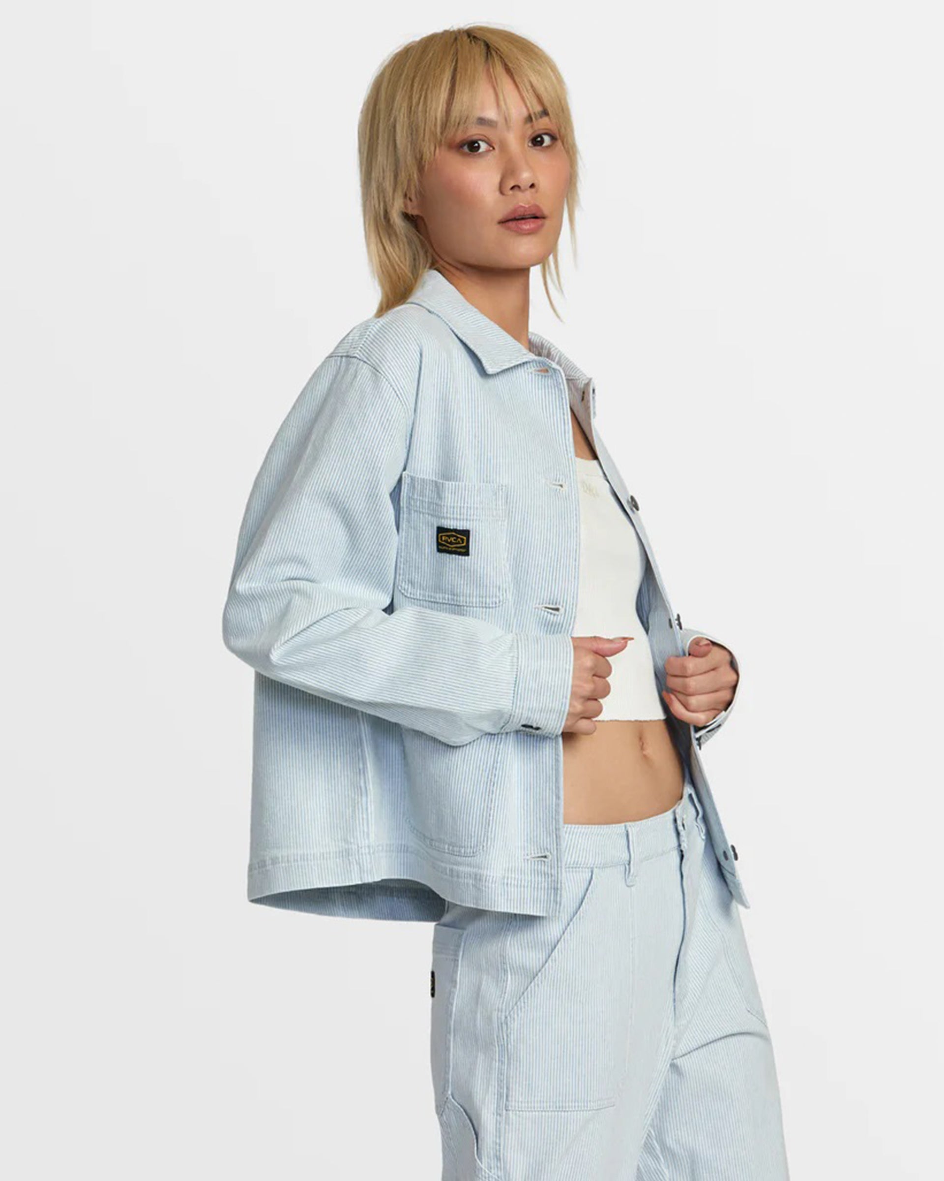 RVCA Women's Dayshift Chore Jacket - Blue Hickory