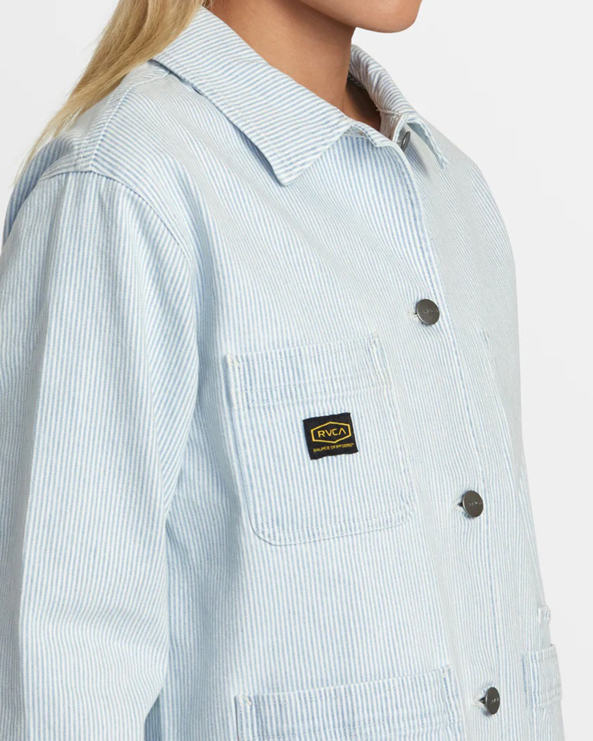 RVCA Women's Dayshift Chore Jacket - Blue Hickory