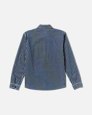RVCA Dayshift Hickory Overshirt - Dark Denim