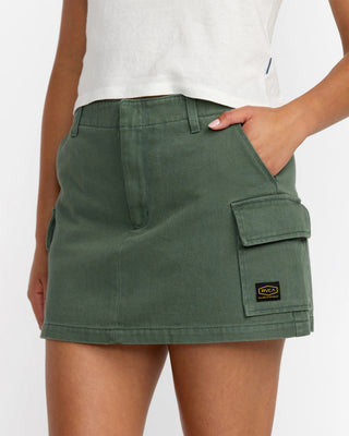 RVCA Women's Dayshift Skort - Fir Green