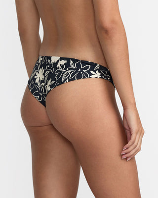 RVCA Women's Days Like These Cheeky Bikini Bottom - RVCA Black Floral