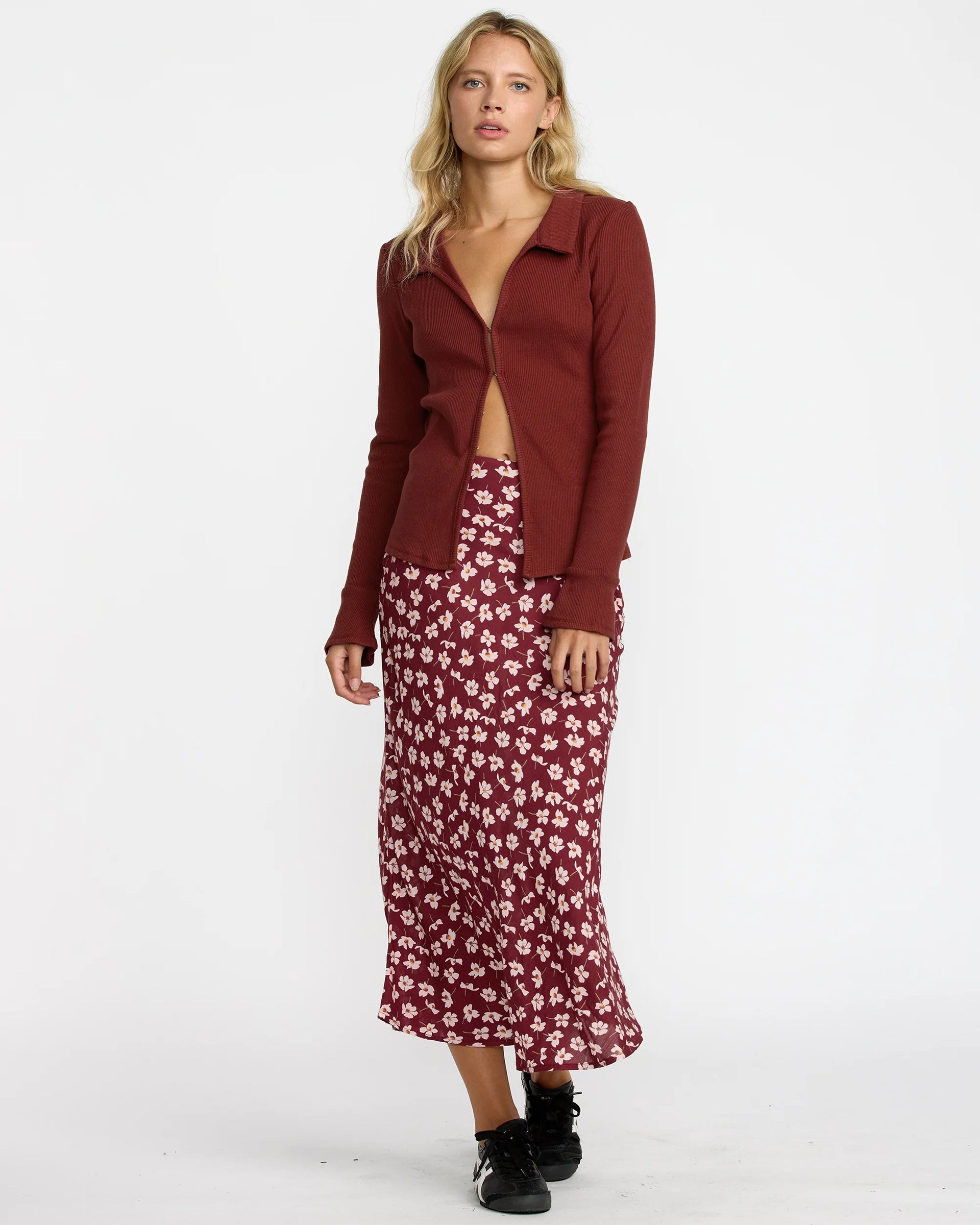 RVCA Women's Devine Knit - Cranberry