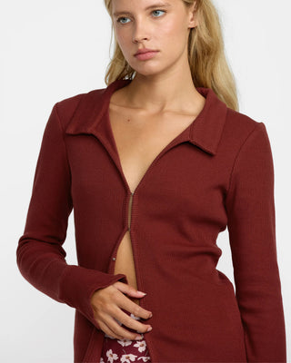 RVCA Women's Devine Knit - Cranberry