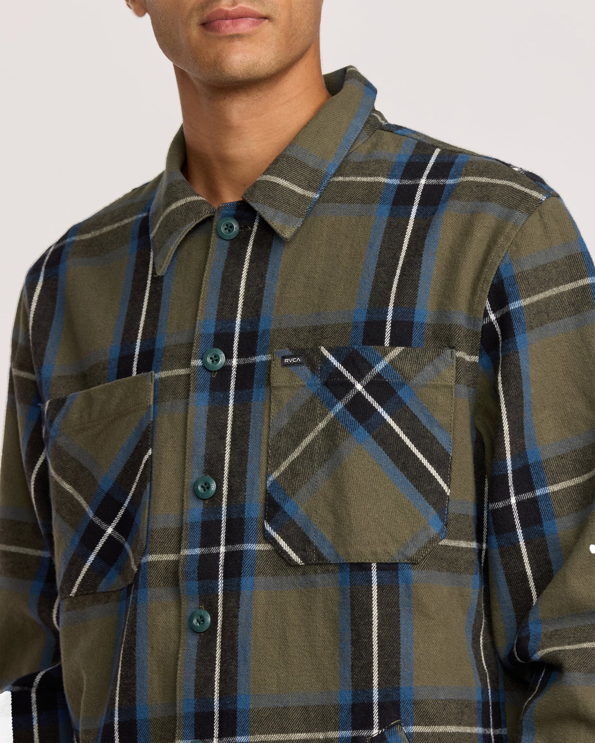 RVCA Flight Risk Shirt Jacket - Hunter Green