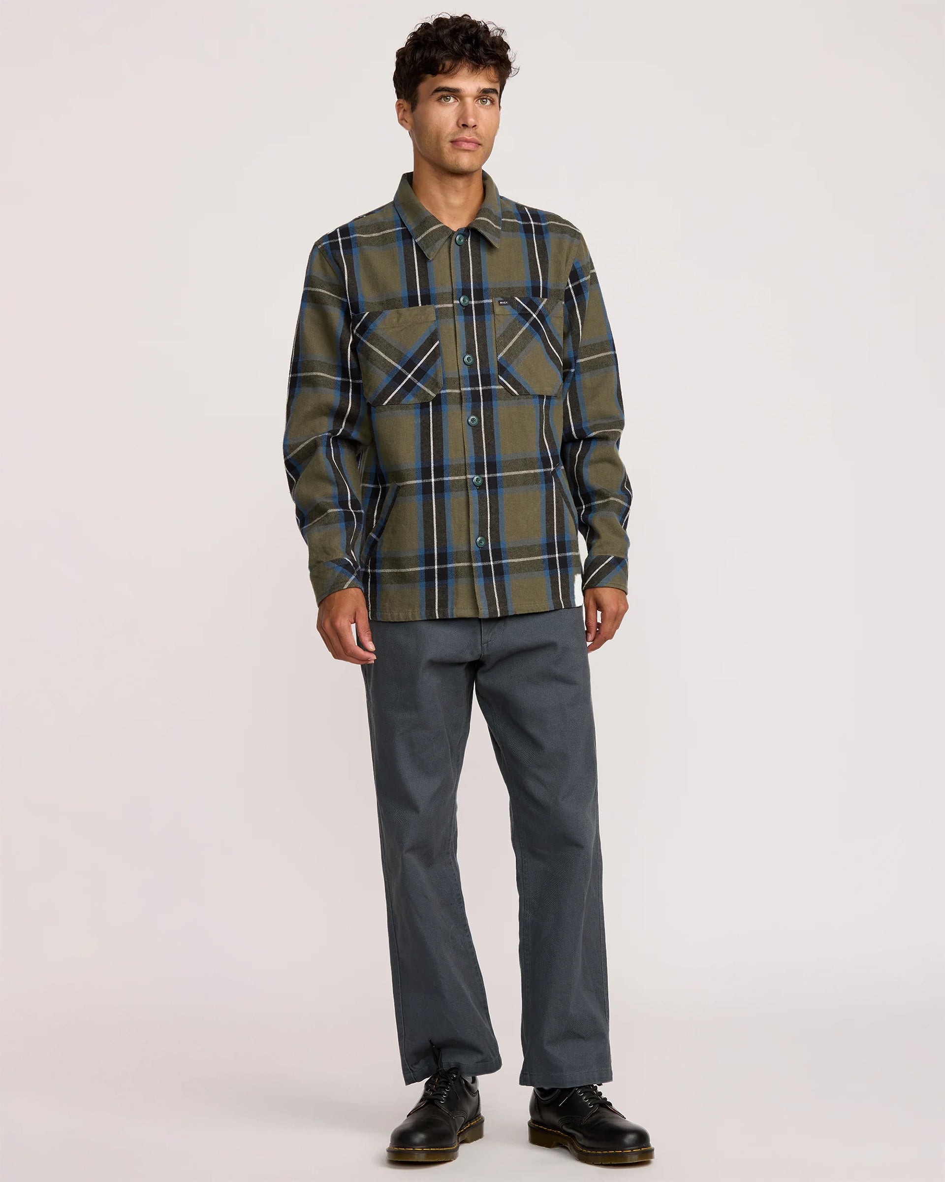 RVCA Flight Risk Shirt Jacket - Hunter Green
