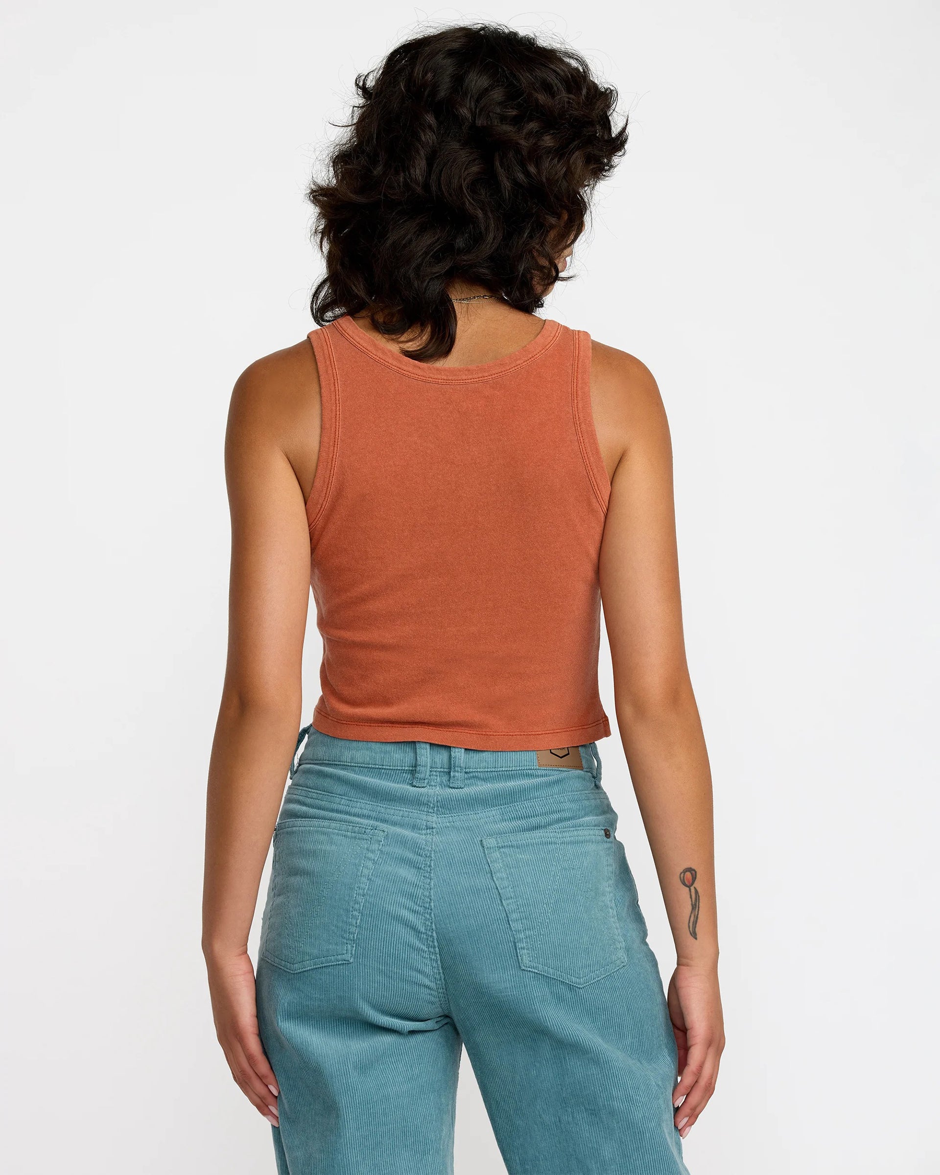 Flow Tank Top - Burnt Red Orange