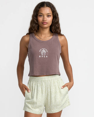 RVCA Women's Flow Tank Top - Coffee Bean