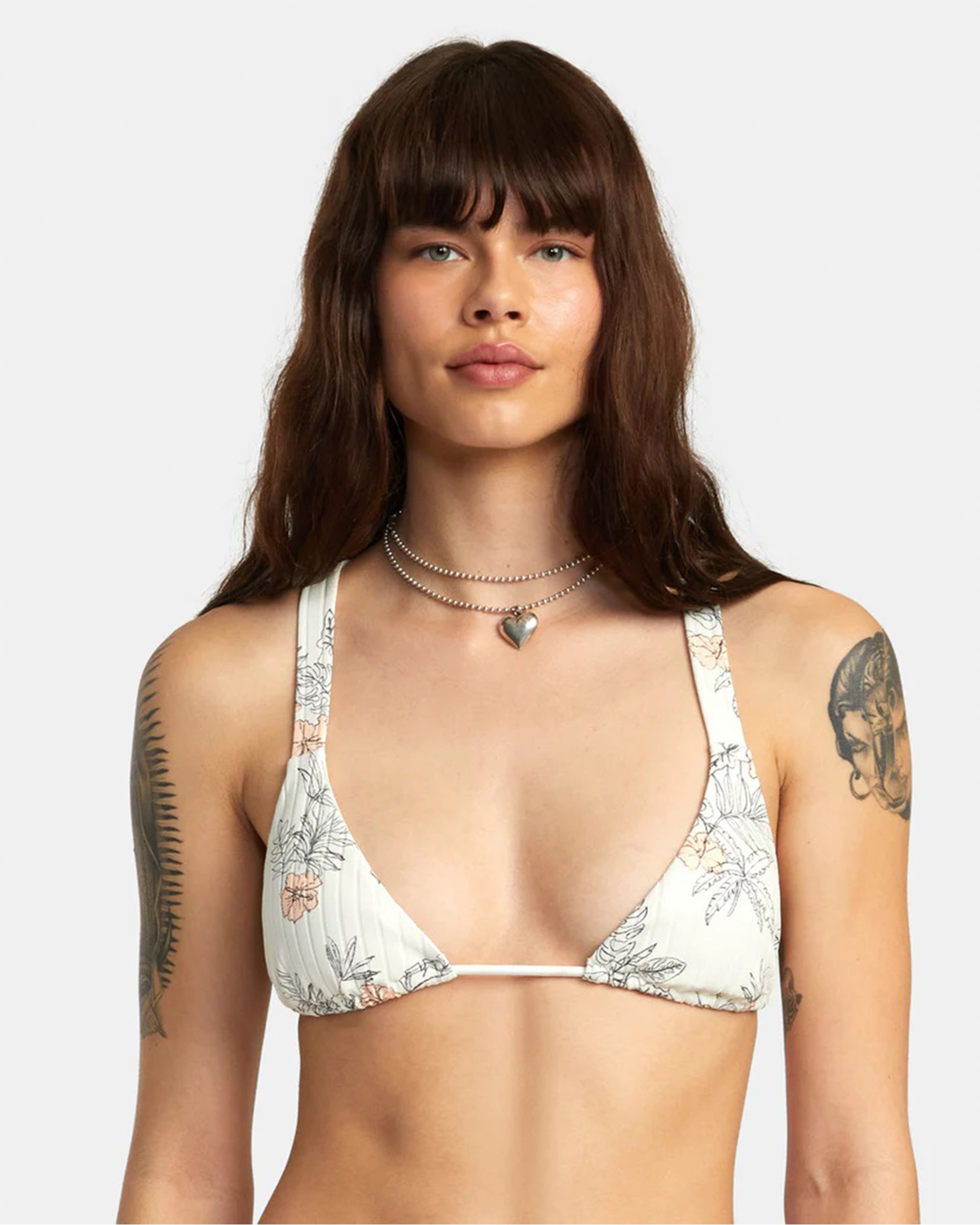 RVCA Women's Free Hand Wide Strap Triangle Bikini Top