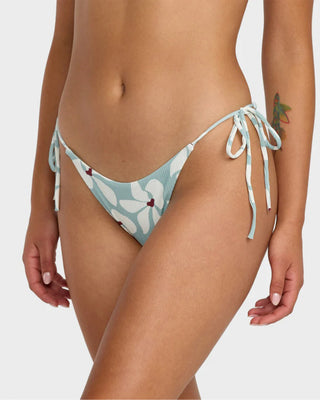 RVCA Women's Good Things Coming Medium French Bikini Bottom - Mist Blue