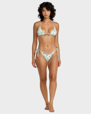 RVCA Women's Good Things Coming Medium French Bikini Bottom - Mist Blue