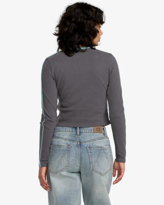 RVCA Women's Hills Long Sleeve T-Shirt - Gravel