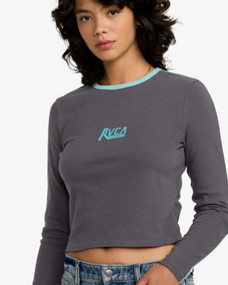 RVCA Women's Hills Long Sleeve T-Shirt - Gravel