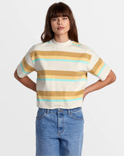 RVCA Women's Kinney Mock Neck S/S T-Shirt