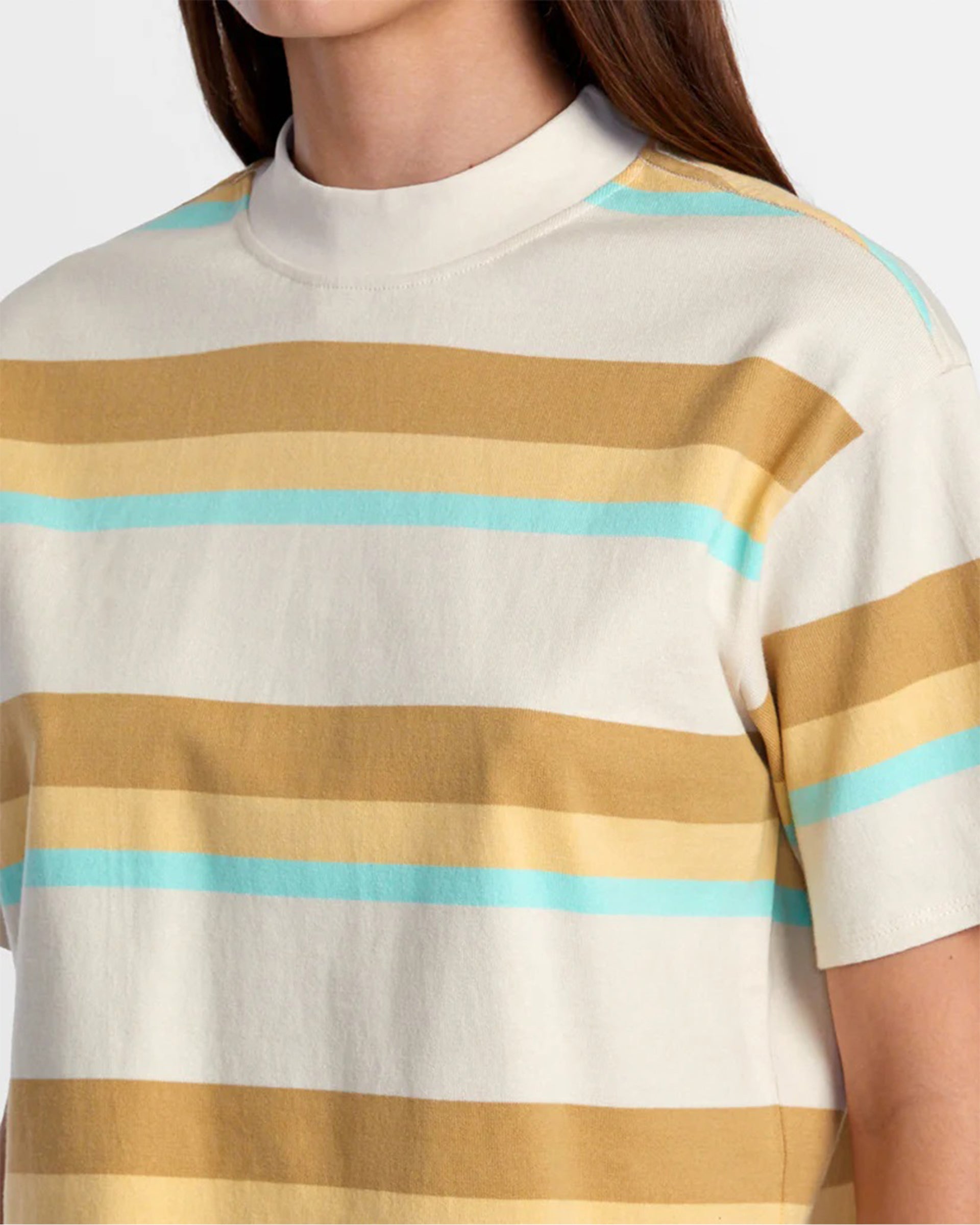 RVCA Women's Kinney Mock Neck S/S T-Shirt