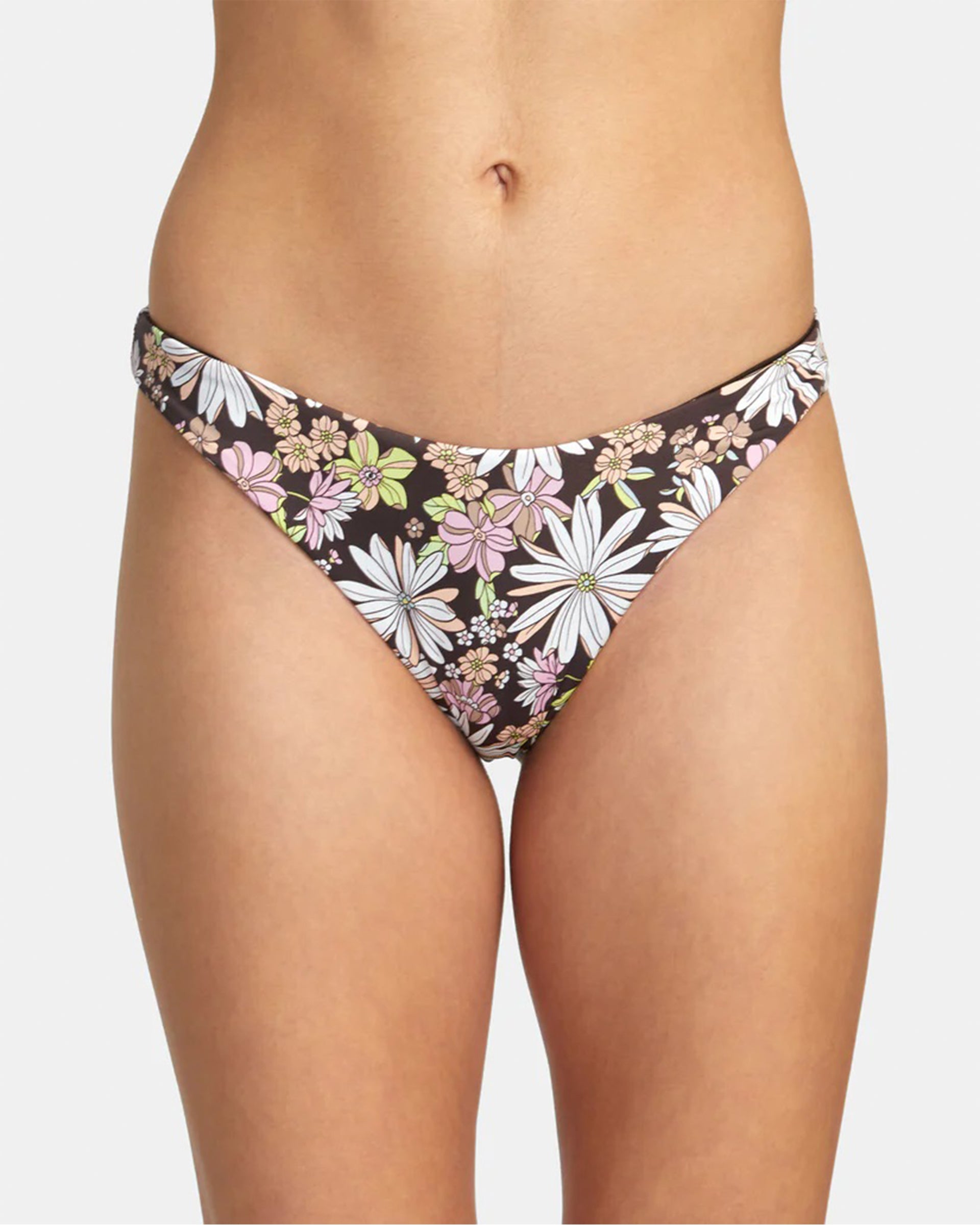 RVCA Women's Lemonade Medium French Bikini Bottom