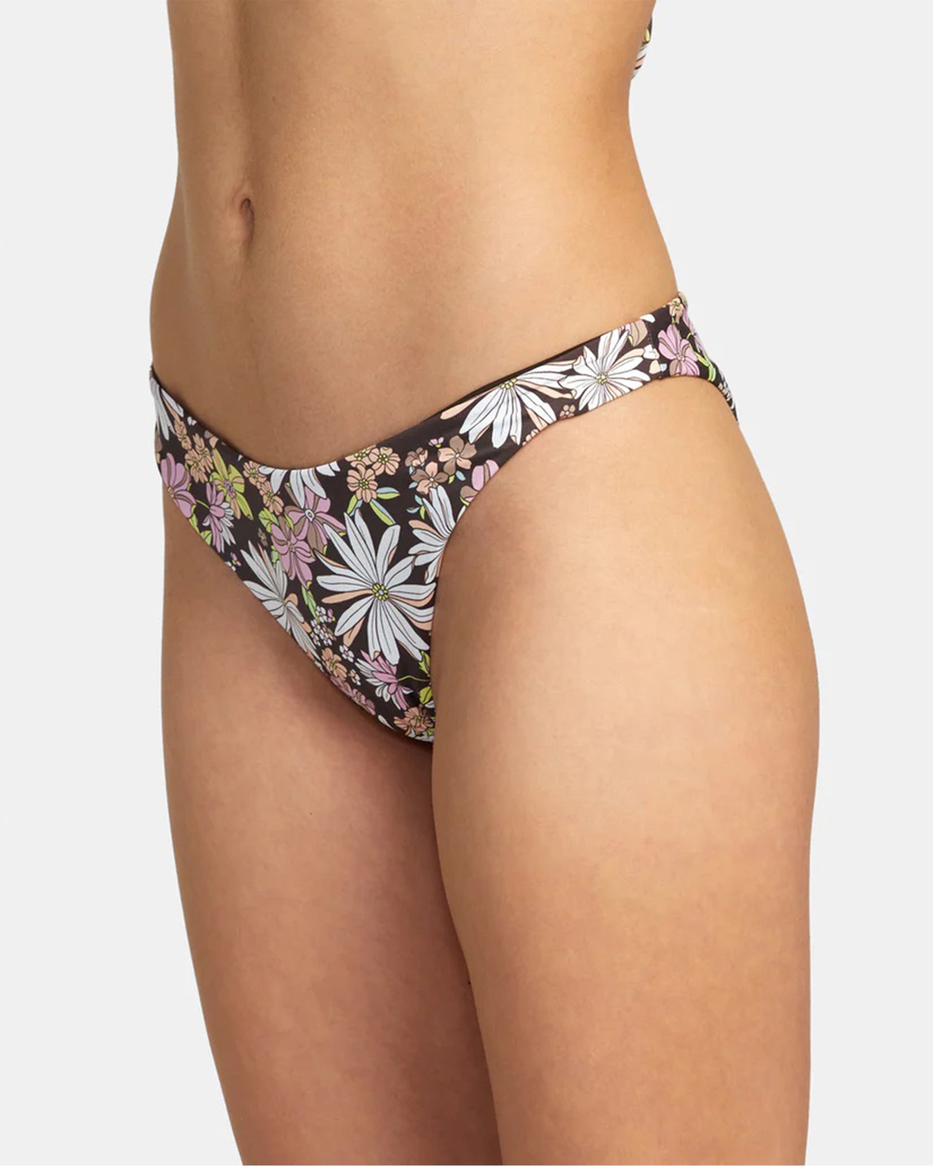 RVCA Women's Lemonade Medium French Bikini Bottom