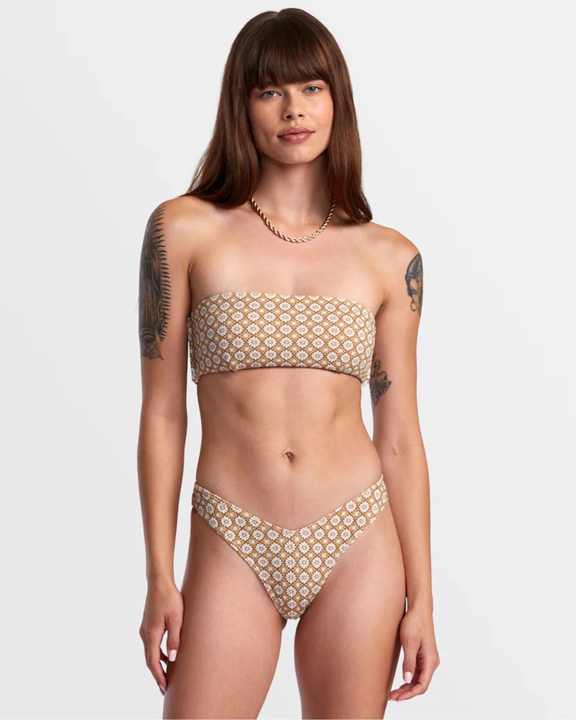 RVCA Women's Lotus V-Front French Bikini Bottom