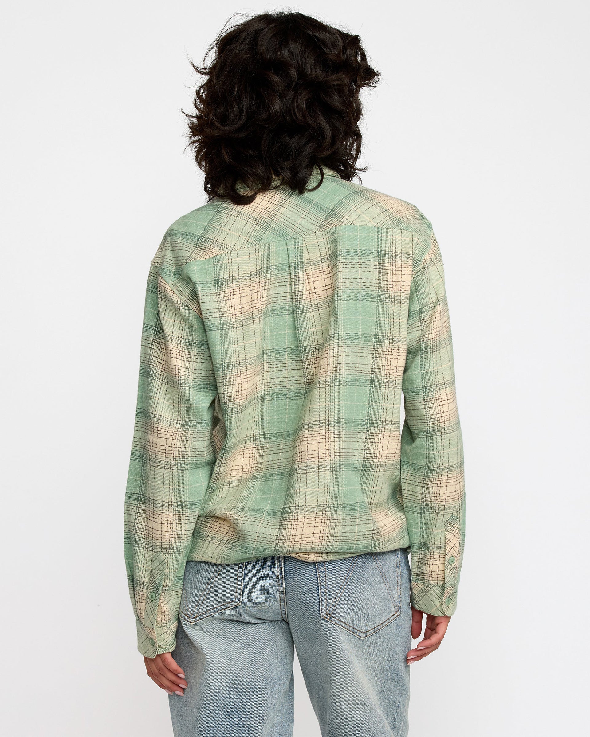 RVCA Women's Mabel Flannel - Sea Green