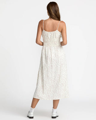RVCA Women's Maia Midi Dress - Cloud