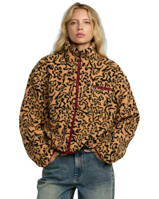 RVCA Women's Oh Hush Sherpa Jacket - Ochre