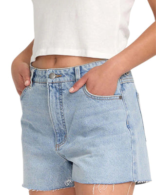 RVCA Women's Pacific Denim Shorts - Bleached Indigo