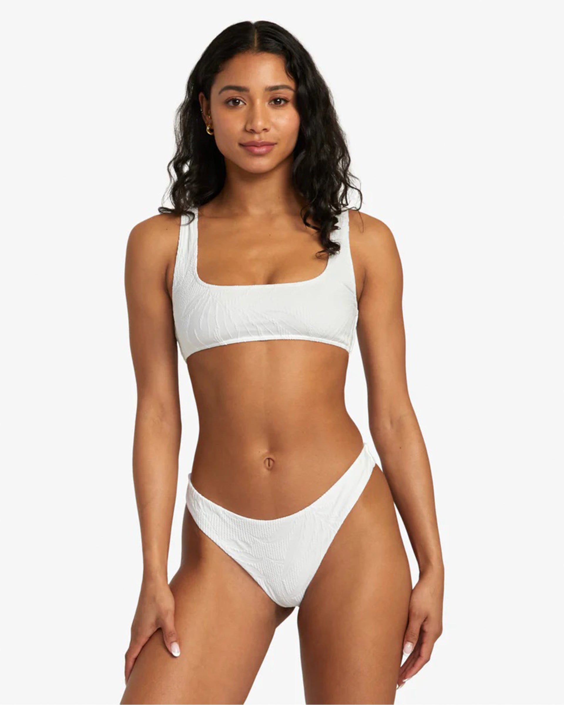 RVCA Women's Palm Grooves Cheeky Bikini Bottoms