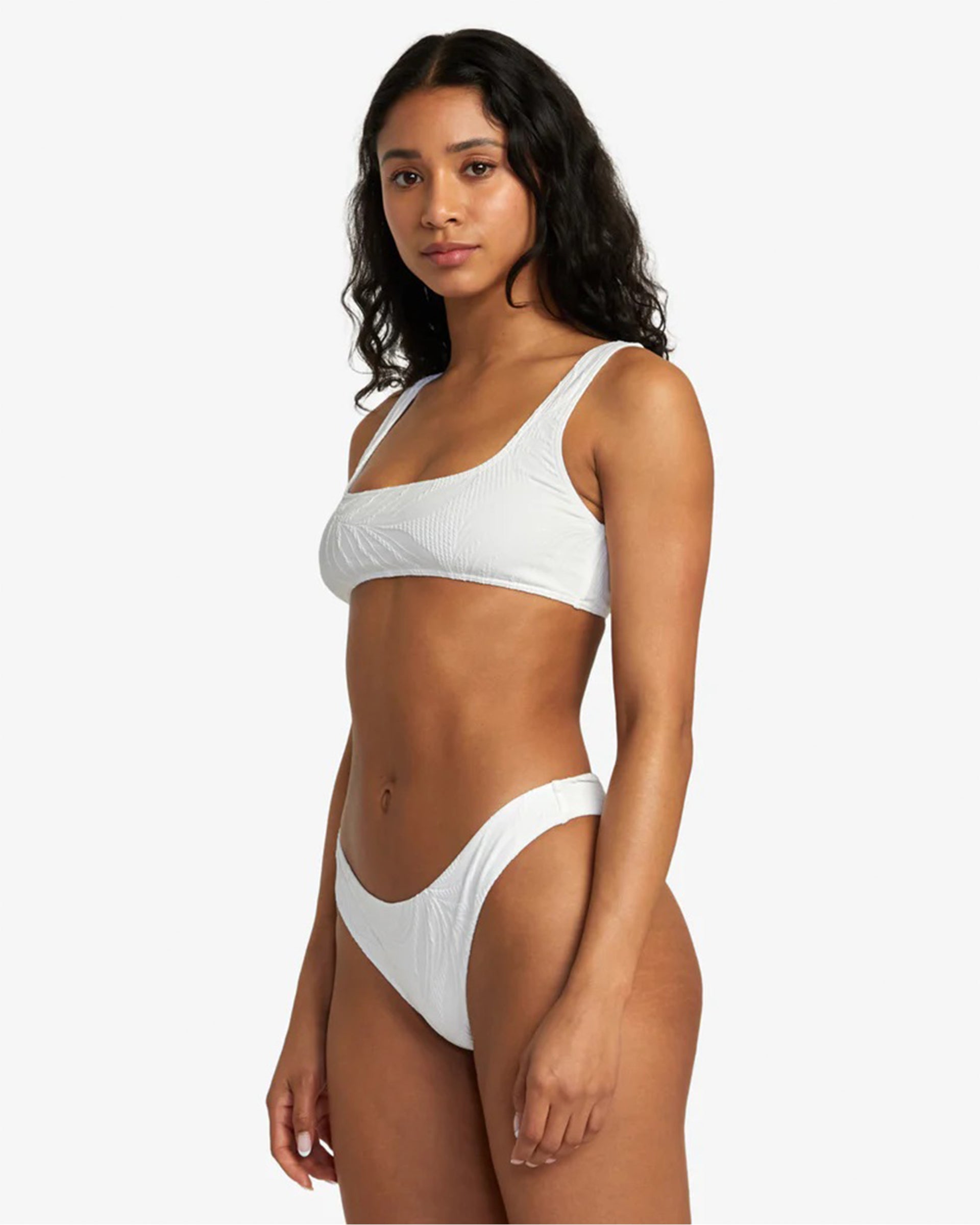 RVCA Women's Palm Grooves Cheeky Bikini Bottoms