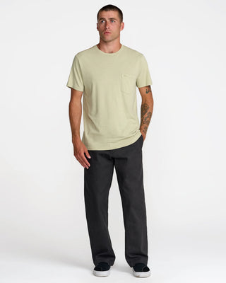 RVCA PTC 2 Pigment Short Sleeve T-Shirt - Light Olive