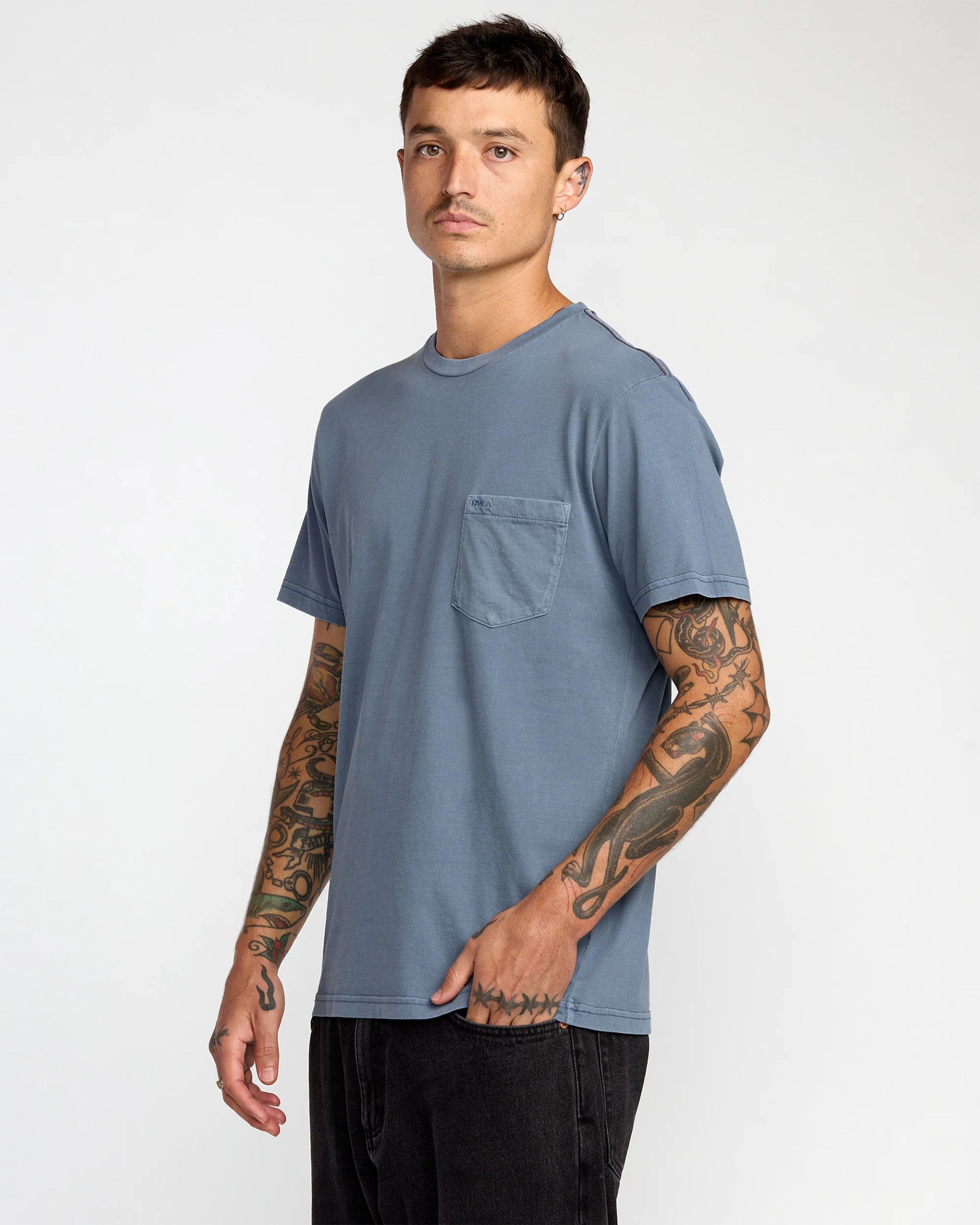 RVCA PTC 2 Pigments Short Sleeve T-Shirt - Vintage Navy